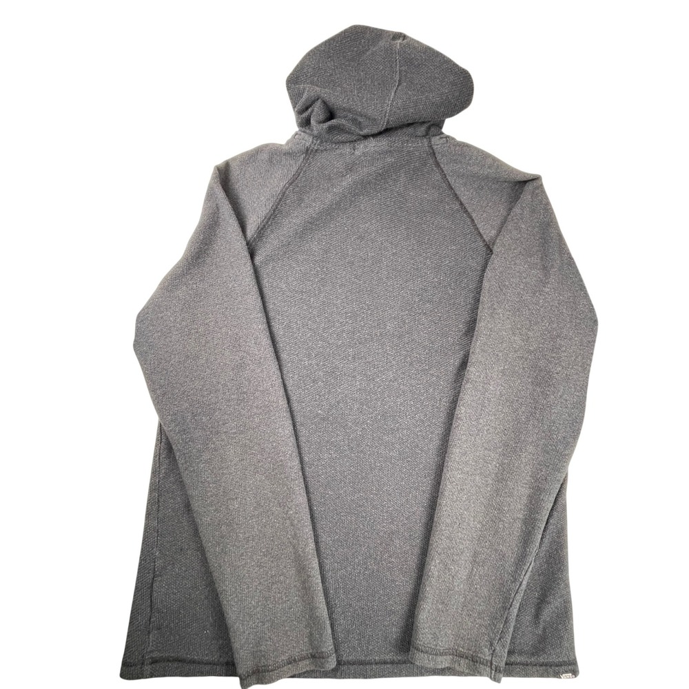 Vans Hoodie Mens M Gray Textured‎ Raglan Pullover Skate Streetwear - Picture 3 of 8
